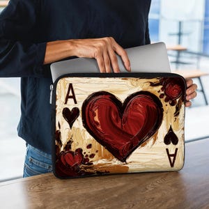 Funda para portátil Ace of Hearts, funda para MacBook de 10 a 16 pulgadas, funda protectora para MacBook, funda para portátil, un complemento elegante y exclusivo. DL0001