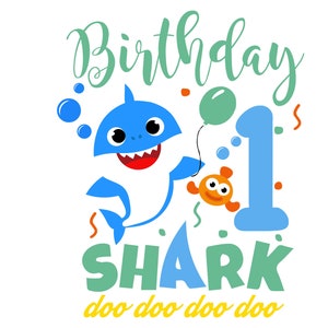 Download Baby Shark Birthday Svg Etsy SVG, PNG, EPS, DXF File