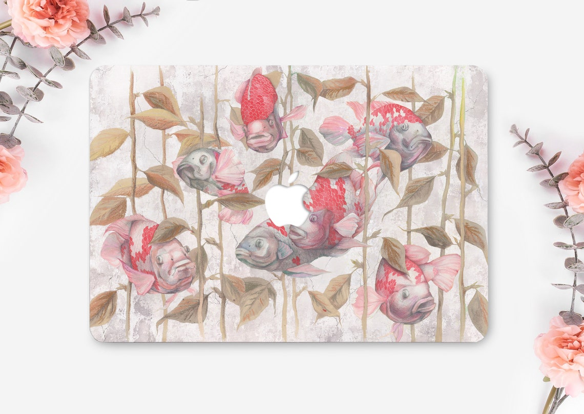 Koi Fish MacBook Pro 16 Inch Case Fishes A2141 MacBook Air 13 Inch Case