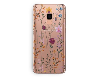 Flowers Samsung S21 Plus TPU Cover Floral Samsung Galaxy Note 20 Ultra Case Galaxy S21 Ultra Silicone Case Cute Samsung Note 20 Case CE0032