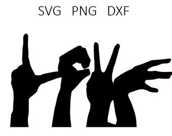 Fuck Sign Language Etsy