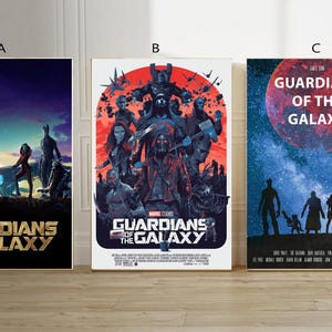 Guardiani della galassia Film classico poster su tela senza cornice scelta multipla-12x18‘’16x24‘’24x36''
