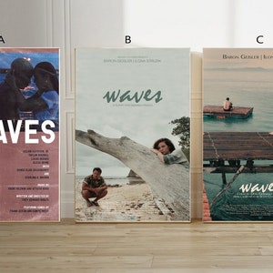 Waves Film classic movie canvas poster unframe multiple choice-12x18‘’16x24‘’24x36''
