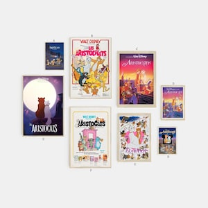 The Aristocats Film classic movie canvas poster unframe multiple choice-12x18‘’16x24‘’24x36&#39;&#39;