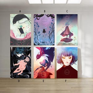 Póster de videojuego Gris en lienzo, sin marco, varias opciones: 12x18'', 16x24'', 24x36''