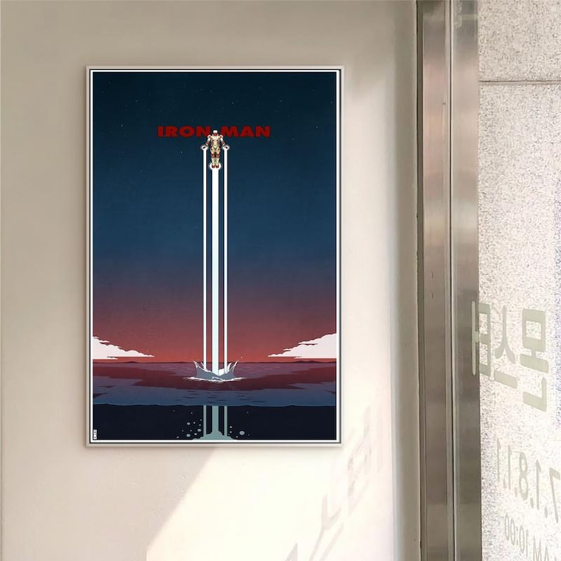 Iron Man 1 2008 film klassieke film canvas poster unframed multiple choice-12 x 18''16 x 24''24 x 36'' C