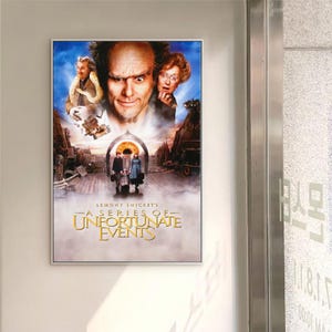 A series of unfortunate events books canvas poster unframe multiple choice-12x18‘’16x24‘’24x36'' C