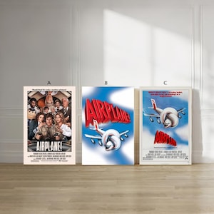 Airplane! 1980 movie Film classic movie canvas poster unframe multiple choice-12x18‘’16x24‘’24x36''