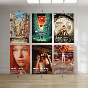 The Fifth Element 1997 Film klassieke film canvas poster unframed multiple choice-12 x 18''16 x 24''24 x 36''