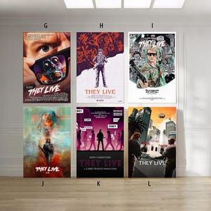 They Live Film classic movie canvas poster unframe multiple choice-12x18‘’16x24‘’24x36&#39;&#39;