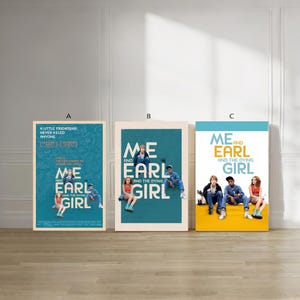 Me and Earl and the Dying Girl Film classic movie canvas poster unframe multiple choice-12x18‘’16x24‘’24x36''