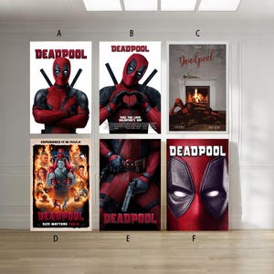 Deadpool 2016 Film classic movie canvas poster unframe multiple choice-12x18‘’16x24‘’24x36''
