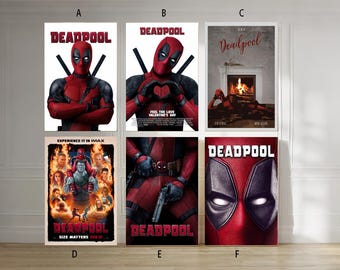 Deadpool 2016 Film classic movie canvas poster unframe multiple choice-12x18‘’16x24‘’24x36''
