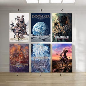 Final Fantasy XIV Endwalker The Zodiac Age Shadowbringers Videospiel Leinwand Poster ungerahmt 30x45cm