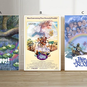 The Muppet Movie Film classic movie canvas poster unframe multiple choice-12x18‘’16x24‘’24x36''