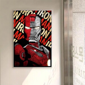 Iron Man 1 2008 film klassieke film canvas poster unframed multiple choice-12 x 18''16 x 24''24 x 36'' F
