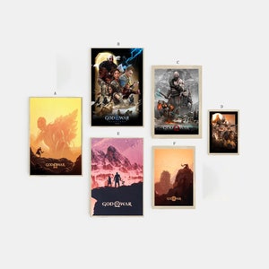 Cartaz de tela do videogame God Of War sem moldura múltipla escolha - 12x18&#39;&#39;16x24&#39;&#39;24x36&#39;&#39;