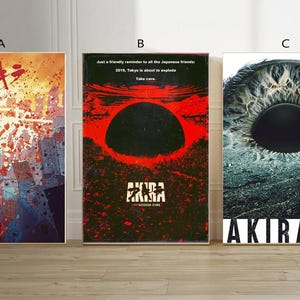 Akira movie poster 1988 Video Game canvas poster unframe multiple choice-12x18‘’16x24‘’24x36&#39;&#39;