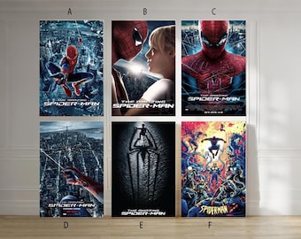 Affiche sur toile classique du film The Amazing Spider-Man 2012 sans cadre choix multiples-12 x 18 pouces 16 x 24 pouces 24 x 36 pouces