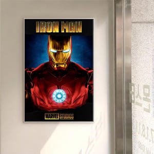 Iron Man 1 2008 film klassieke film canvas poster unframed multiple choice-12 x 18''16 x 24''24 x 36'' E