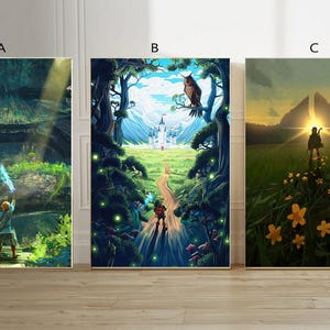 The Legend of Zelda - Der Atem des Wilds Videospiel Leinwand Poster