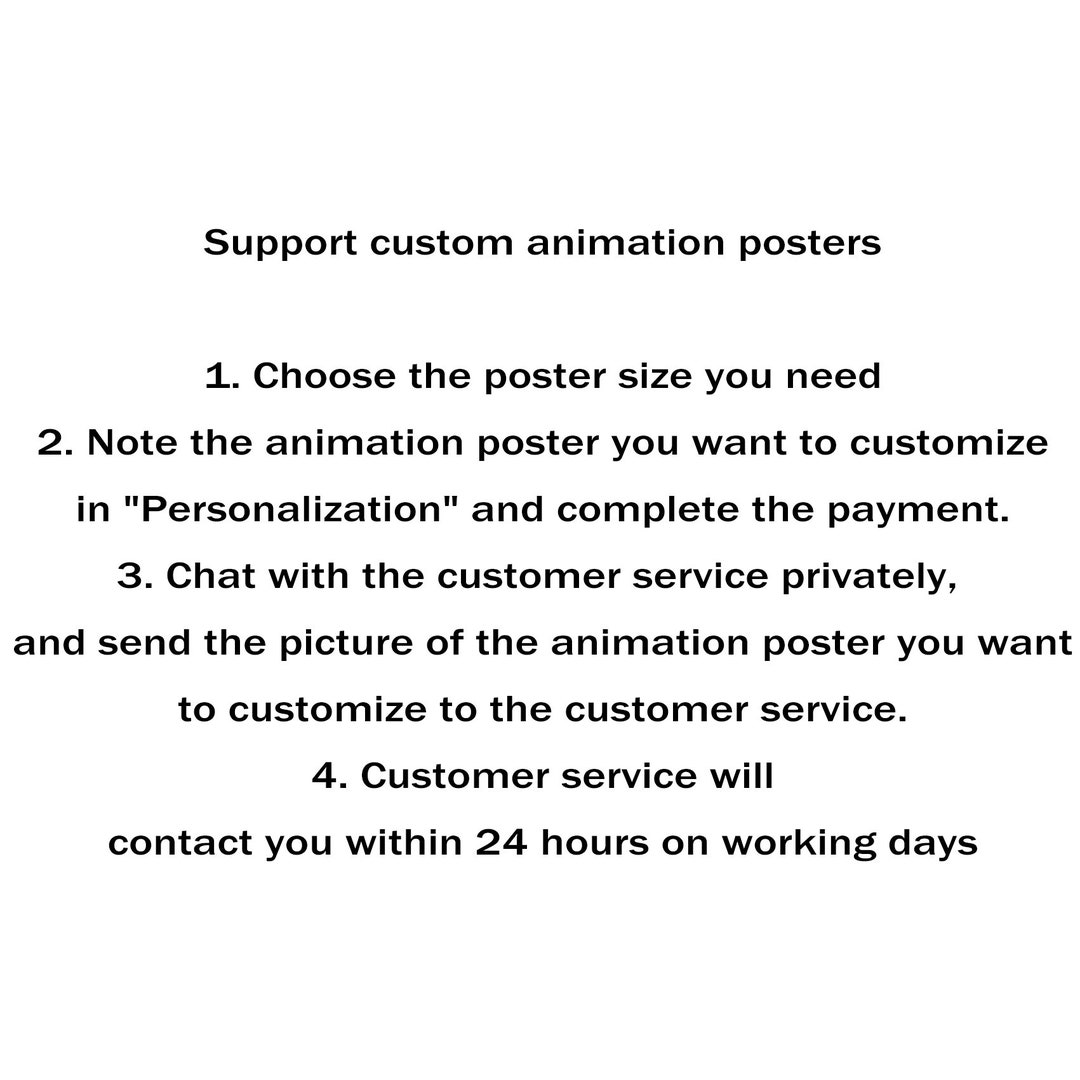 Custom Anime Posters Request Your Own Anime Poster Anime Poster, Anime Print, Anime Canvas Wall