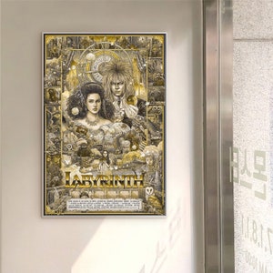 Labyrinth classic movie canvas poster unframe multiple choice-12x18‘’16x24‘’24x36''