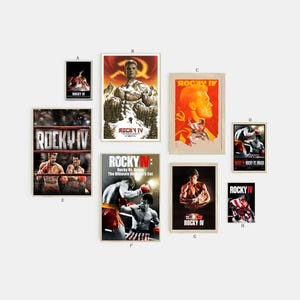 Rocky Iv poster classic movie canvas poster unframe multiple choice-12x18‘’16x24‘’24x36&#39;&#39;
