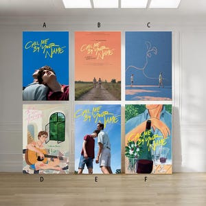 Noem me bij je naam 2017 canvas poster klassieke film uit lijst multiple choice-12 x 18''16 x 24''24 x 36''