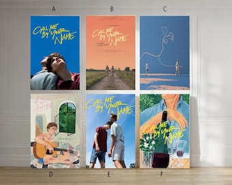 Call me by your name 2017 classic movie canvas poster unframe multiple choice-12x18‘’16x24‘’24x36''