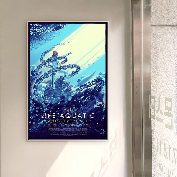 The Life Aquatic with Steve Zissou Film classic movie canvas poster unframe multiple choice-12x18‘’16x24‘’24x36''