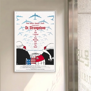 Póster de la película clásica Dr. Strangelove, lienzo sin marco, opción múltiple, 12 x 18, 16 x 24, 24 x 36 pulgadas