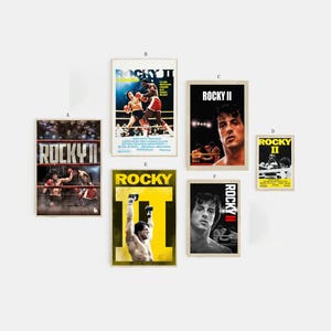 Rocky 2  Film classic movie canvas poster unframe multiple choice-12x18‘’16x24‘’24x36''