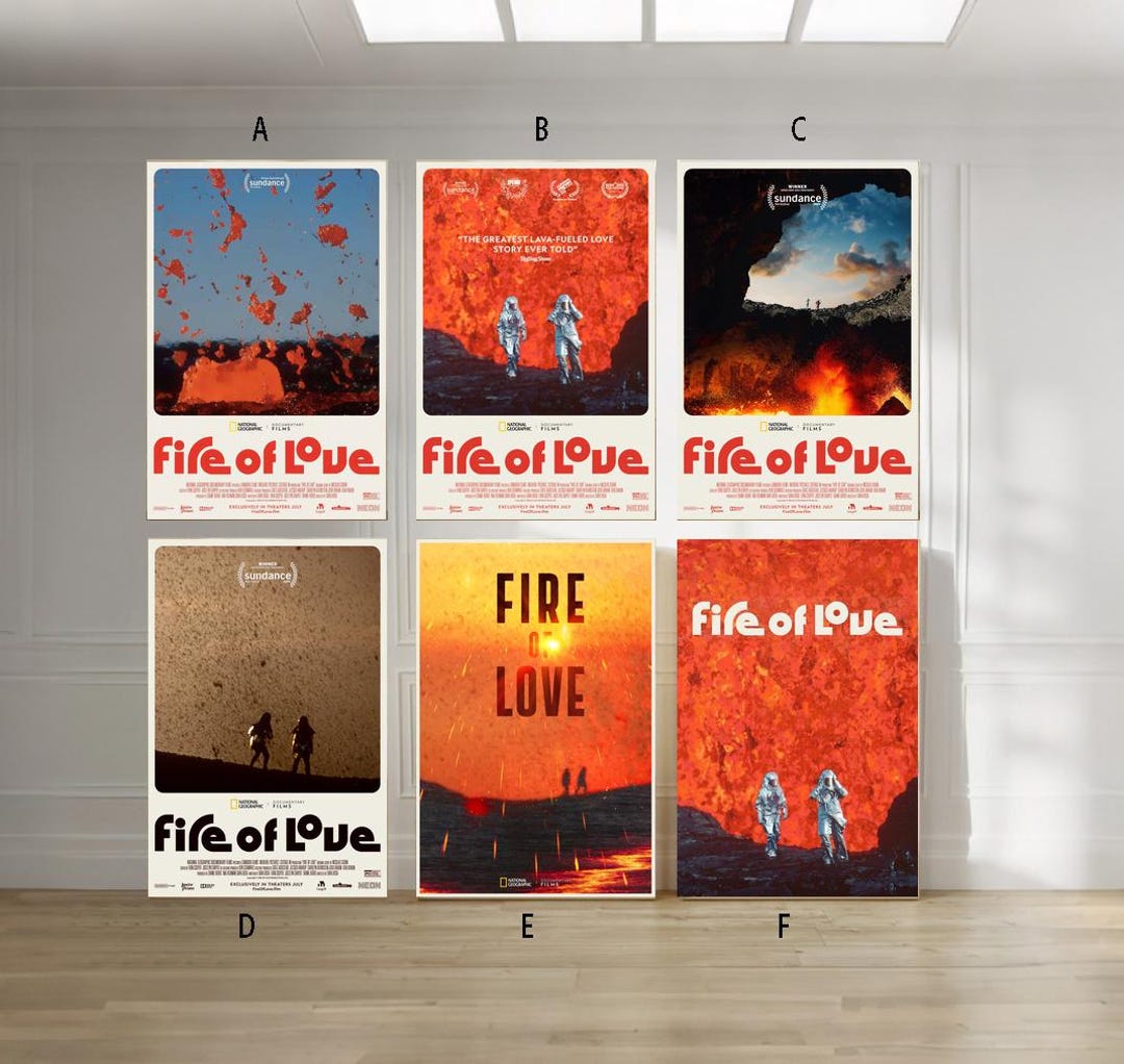 Fire of Love Film Classic MOVIE Canvas Poster Unframe Multiple  Choice-12x18‘’16x24‘’24x36''