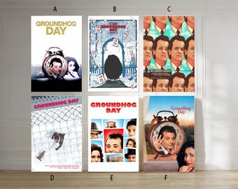 Groundhog Day 1993 Film classic movie canvas poster unframe multiple choice-12x18‘’16x24‘’24x36''