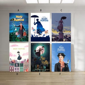 Affiche De Film Originale MARY POPPINS (1964) | Format 47x63 Pouces | Julie Andrews, Disney