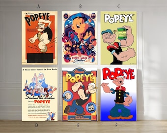 ポパイ☆ヴィンテージポスター☆POPEYE☆ Vintage Popeye Movie Poster A3 Print - Etsy 日本