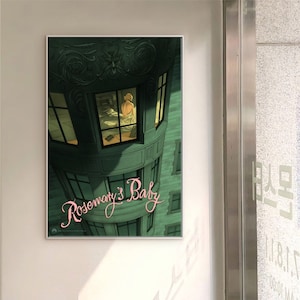 Póster de película clásica El bebé de Rosemary, lienzo sin marco, opción múltiple, 12 x 18, 16 x 24, 24 x 36 pulgadas