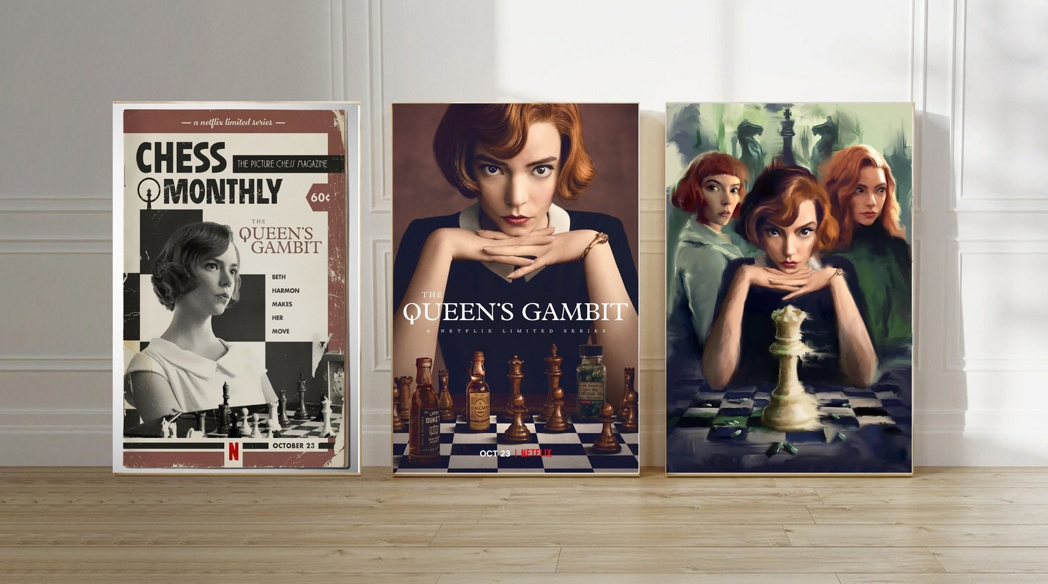 The Queen's Gambit Poster for Sale by excusememood