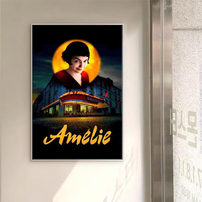 Amelie 2001 Film Classic Movie Canvas Poster Unframe Multiple