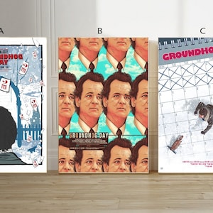 Groundhog Day 1993 Film classic movie canvas poster unframe multiple choice-12x18‘’16x24‘’24x36&#39;&#39;