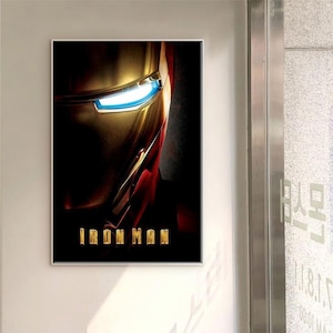 Iron Man 1 2008 film klassieke film canvas poster unframed multiple choice-12 x 18''16 x 24''24 x 36'' B
