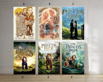 De prinsessenbruid 1987 film klassieke film canvas poster unframed multiple choice-12 x 18''16 x 24''24 x 36''