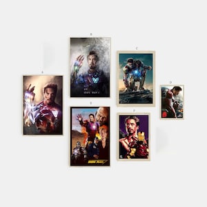 Iron Man Endgame Filmklassiker Leinwanddruck ungerahmt Multiple-Choice-30x40cm