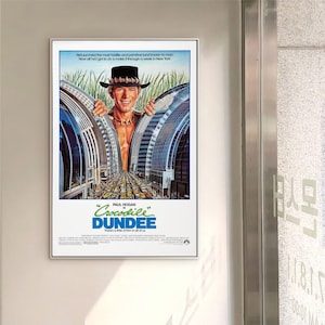 Crocodile Dundee Film classic movie canvas poster unframe multiple choice-12x18‘’16x24‘’24x36&#39;&#39;
