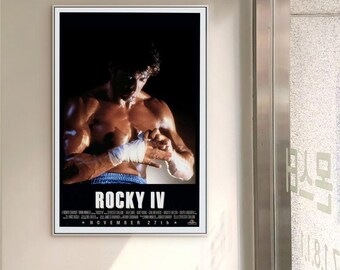 Rocky Iv Poster Classic Movie Canvas Poster Unframe Multiple