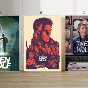 Teen Wolf Film classic movie canvas poster unframe multiple choice-12x18‘’16x24‘’24x36&#39;&#39;