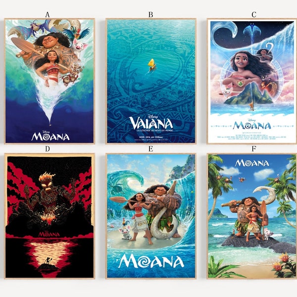 Moana Film classic movie canvas poster unframe multiple choice-12x18‘’16x24‘’24x36''