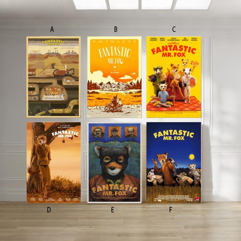 Mr Fox Poster - Etsy