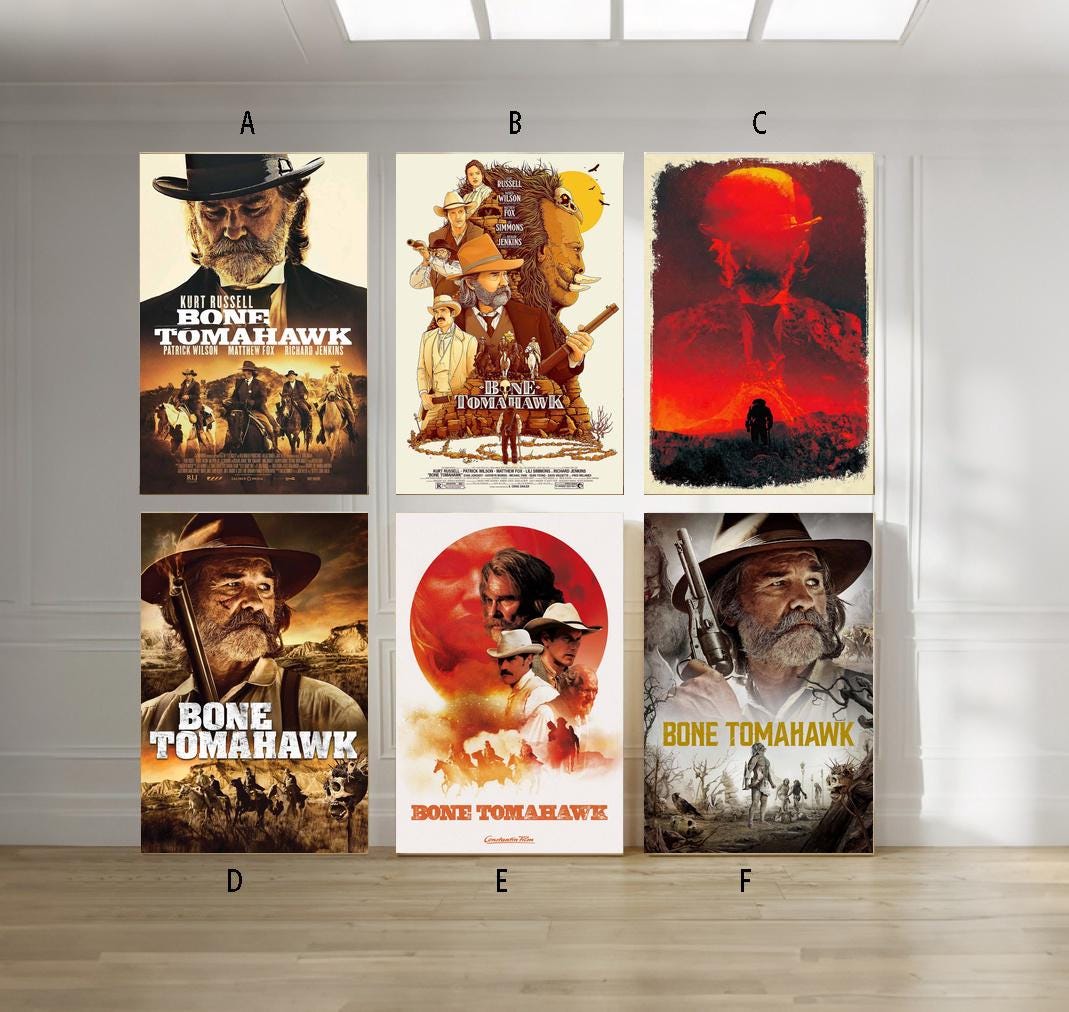 ホーントウッドの大主　英語版　4枚セット ボーン・トマホーク 2015年映画 クラシック映画 キャンバスポスター